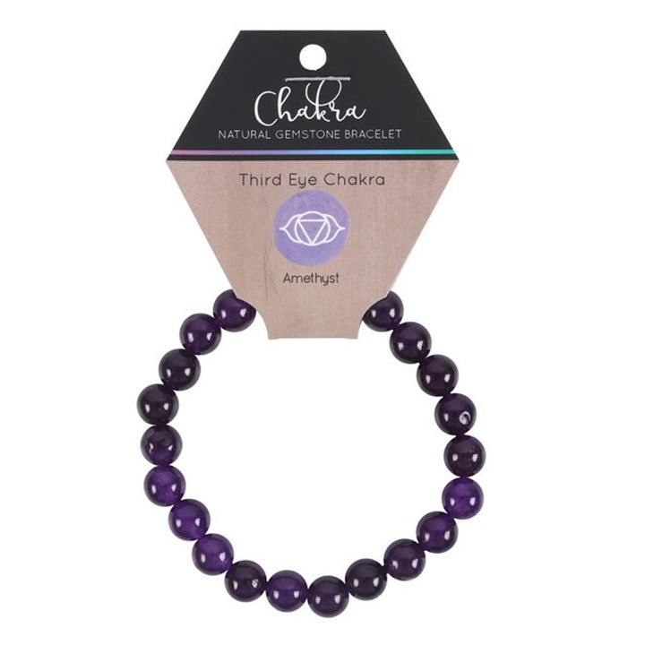 Third Eye Chakra Amethyst Gemstone Bracelet