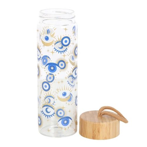 All Seeing Eye Reusable Glass Water Bottle