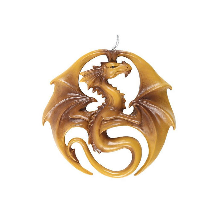 Dragon Medal Hanging Ornament by Anne Stokes