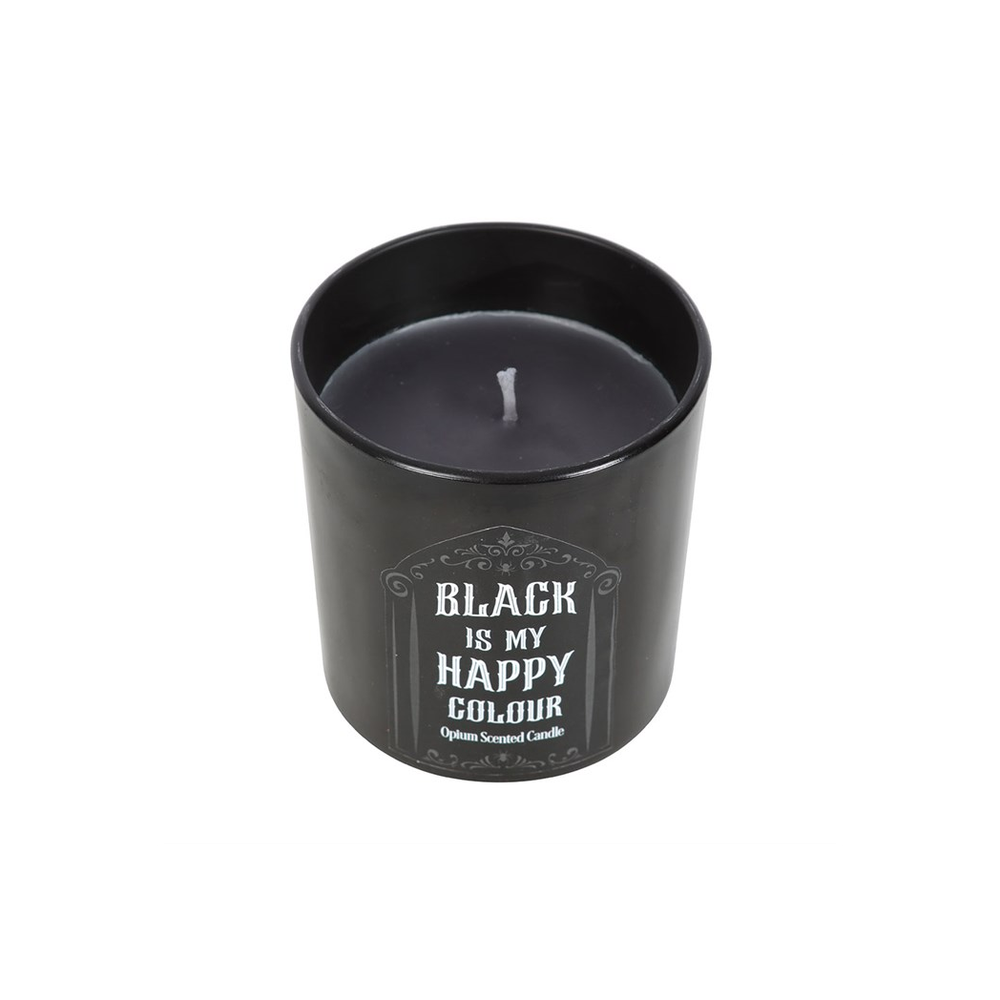 Black is My Happy Colour Opium Candle