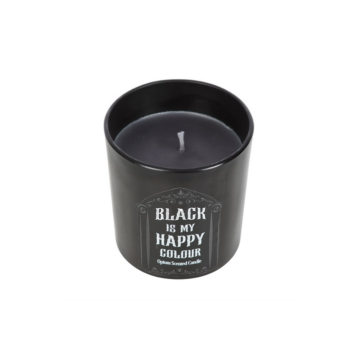 Black is My Happy Colour Opium Candle