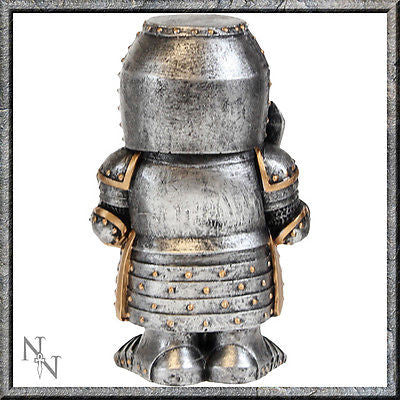 Sir Defendalot, Medieval knight figurine, Rear View