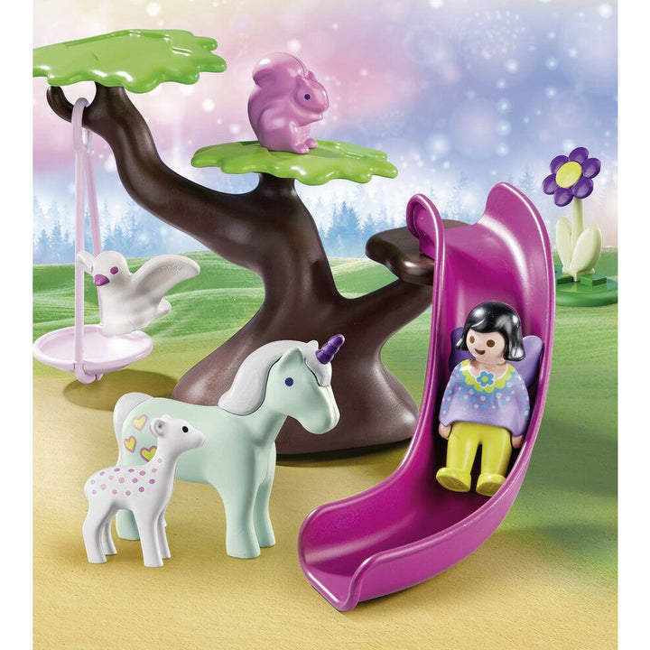 Playmobil 1.2.3 fairy unicorn playground
