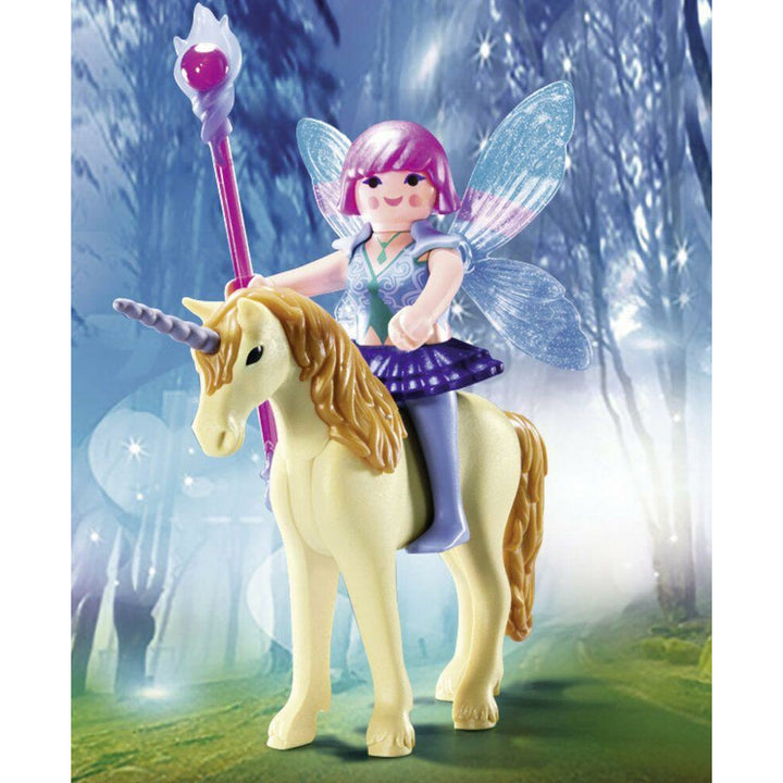 Fairy riding unicorn