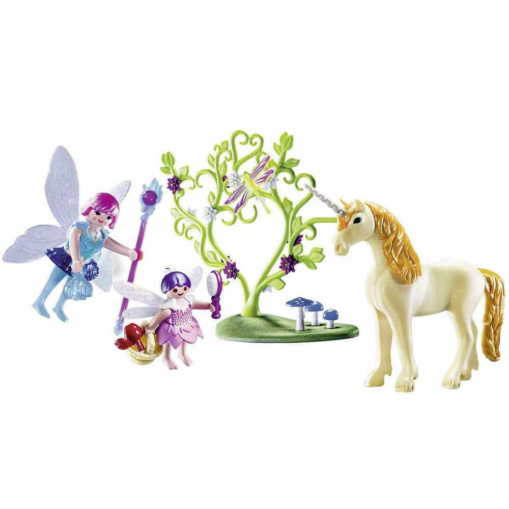 Playmobil fairy unicorn, carry case contents
