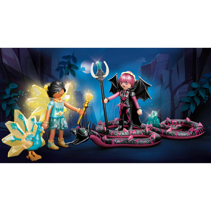 Adventures of Ayuma, crystal and bat fairy playset