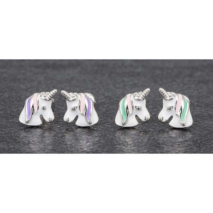 Girls unicorn earrings