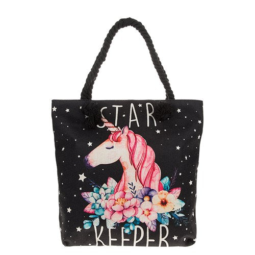 Star Unicorn Tote Bag