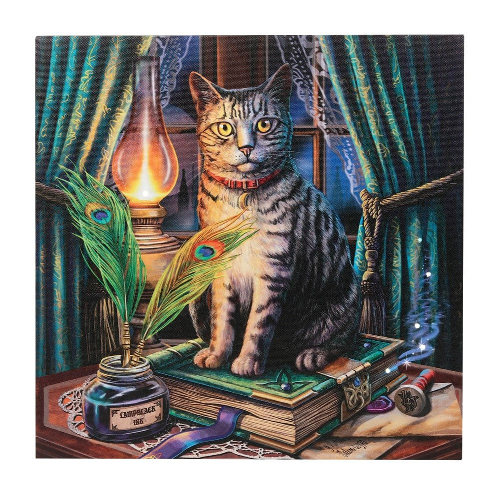 Book of Shadows Canvas print with light details
