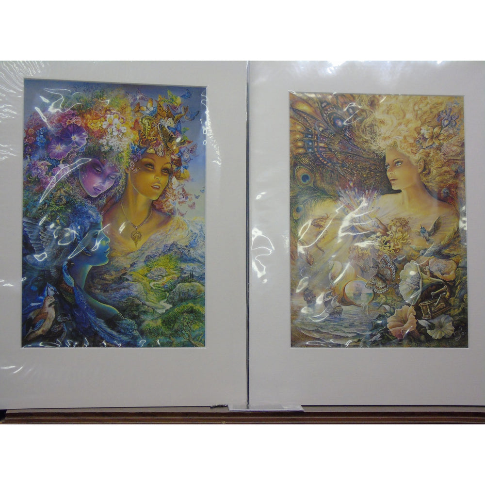 Mounted prints by Josephine Wall