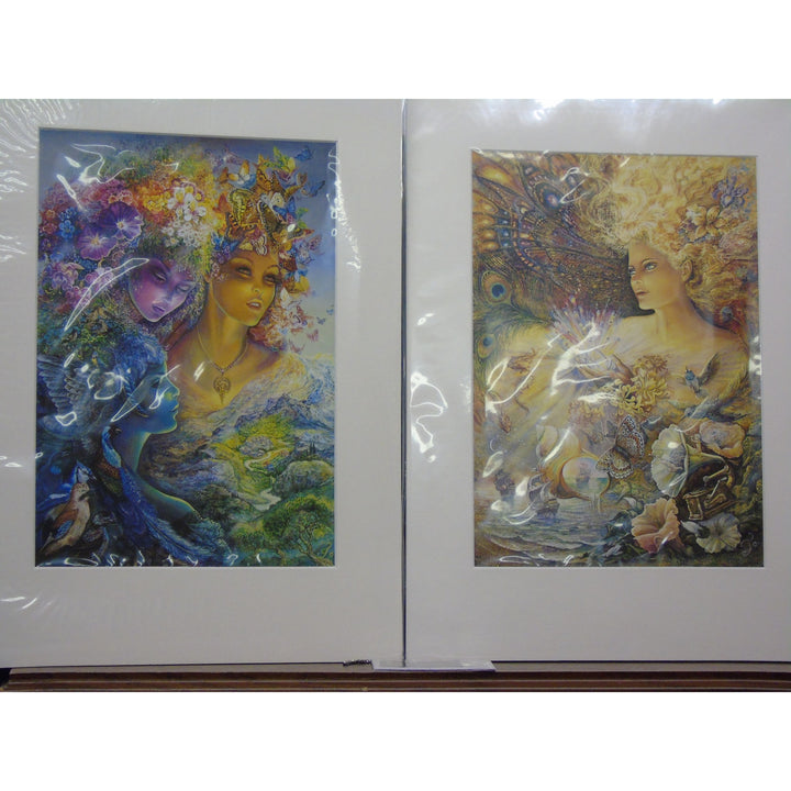Mounted prints by Josephine Wall