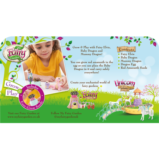 Fairy Dragon and Friends playset rear of box 