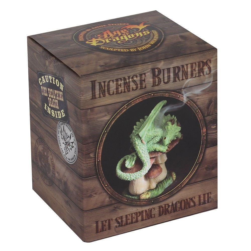 Green dragon incense burner box