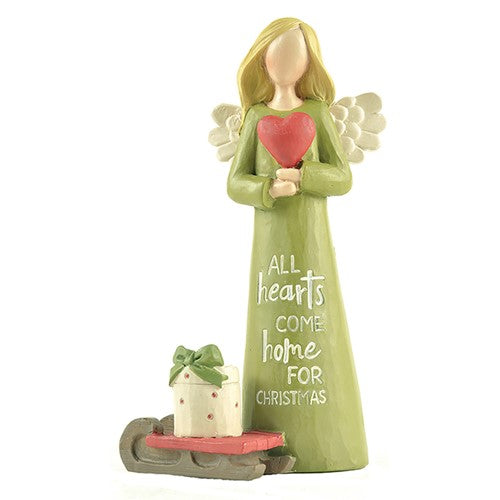 All hearts come home for Christmas figurine