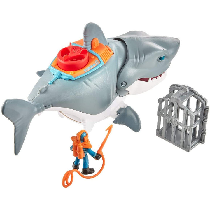 Mega Bite Shark playset rear view