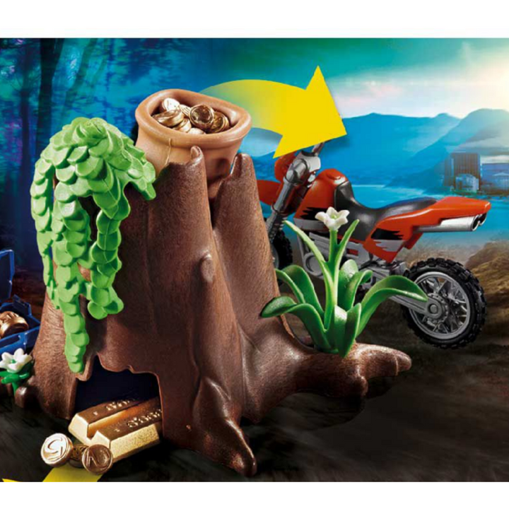 Playmobil City Action hollow tree trunk