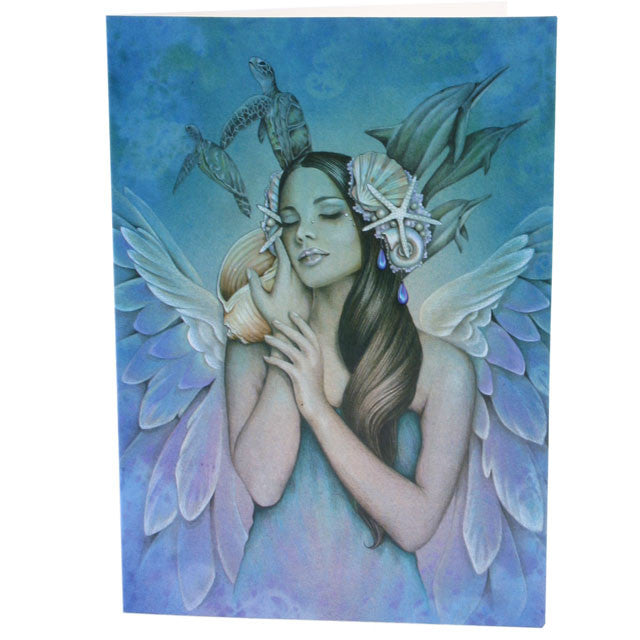 Serenity,  All occasions Angel Greeting Card, Jessica Galbreth