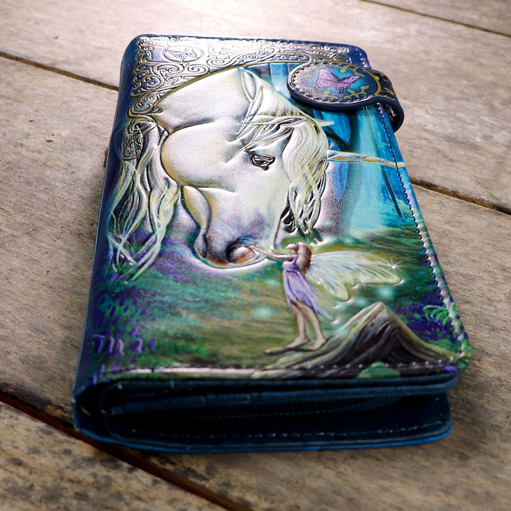 Fairy Whispers purse, highlighting the embossing and 3D effect
