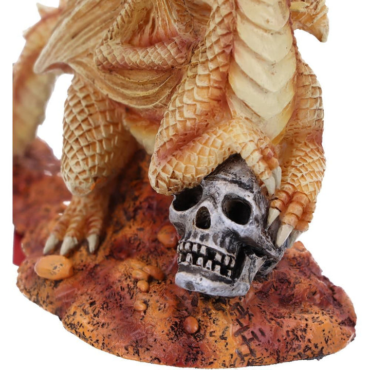 Desert dragon by Anne Stokes close up of skull