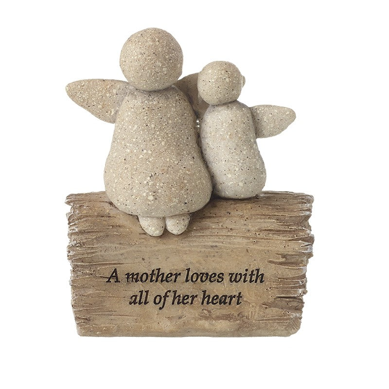 Mothers love, Angel stones ornament