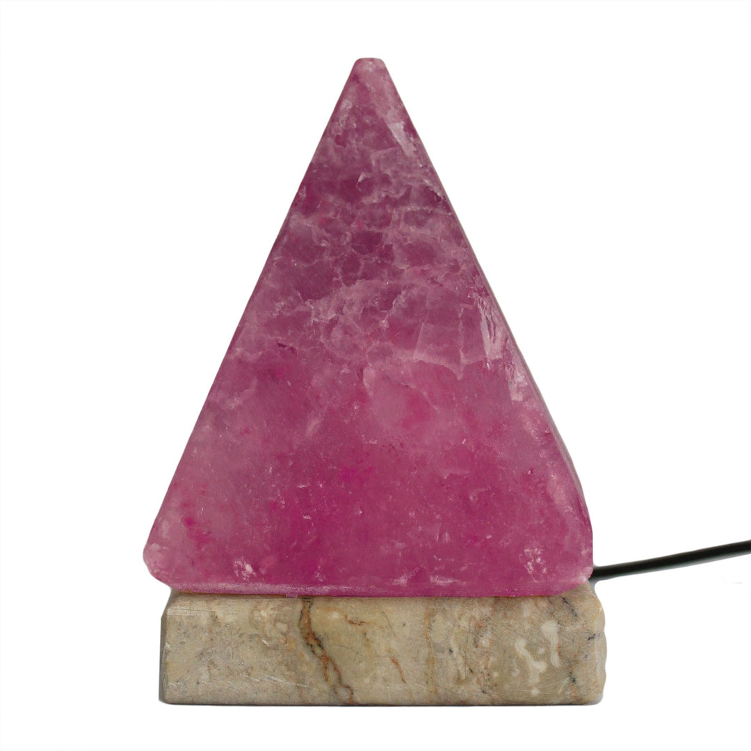 Pyramid Himalayan salt Lamp, colour changing