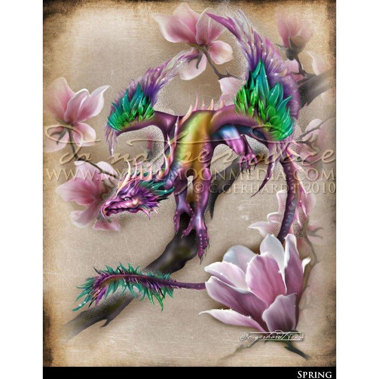 Spring, Dragon Print, © Mystic Moon Media LLC