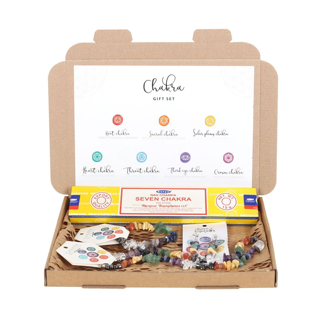 Chakra Crystal Chip Jewellery Gift Set