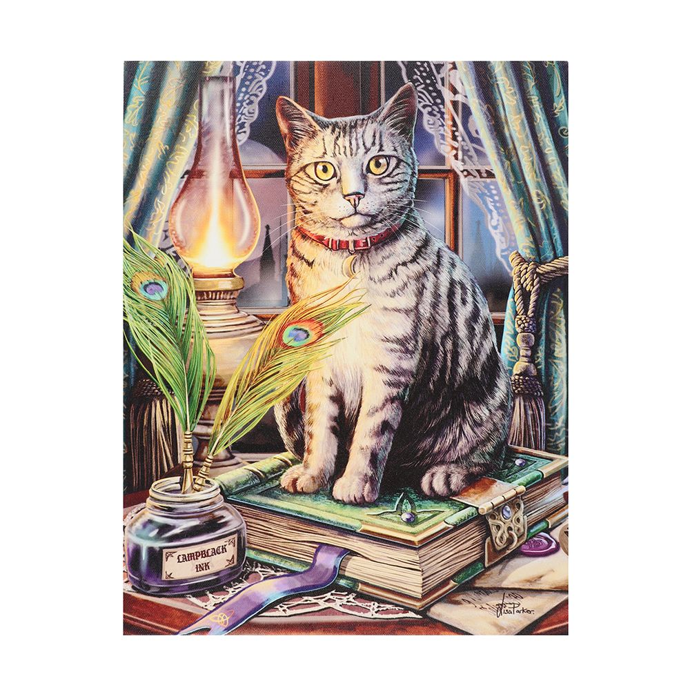 Book of Shadow Canvas Plaque by Lisa Parker
