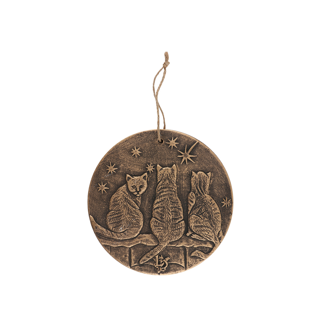 Bronze Wish Upon A Star Terracotta Plaque by Lisa Parker