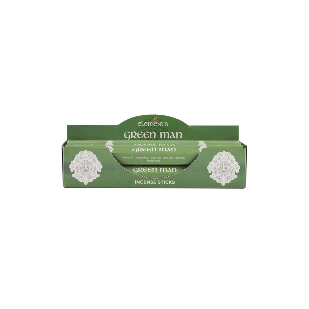 Set of 6 Packets of Elements Green Man Incense Sticks