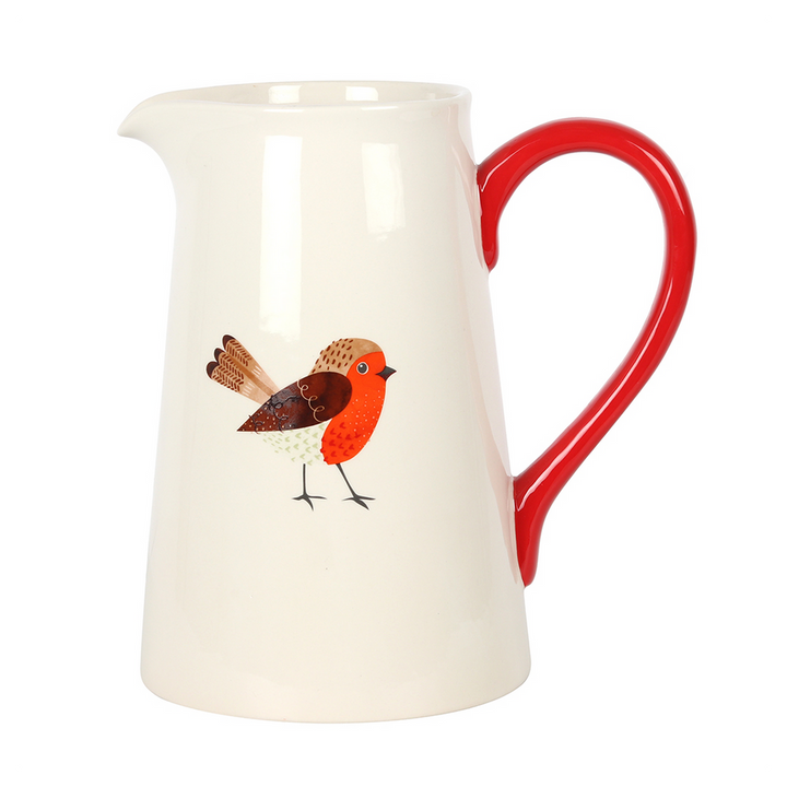 Large Robin Flower Jug