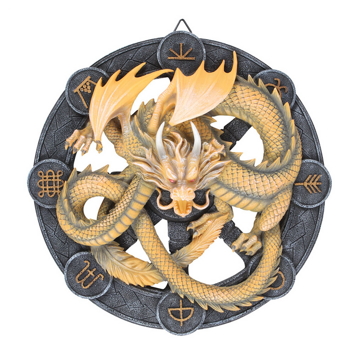 Imbolc Dragon Resin Wall Plaque by Anne Stokes