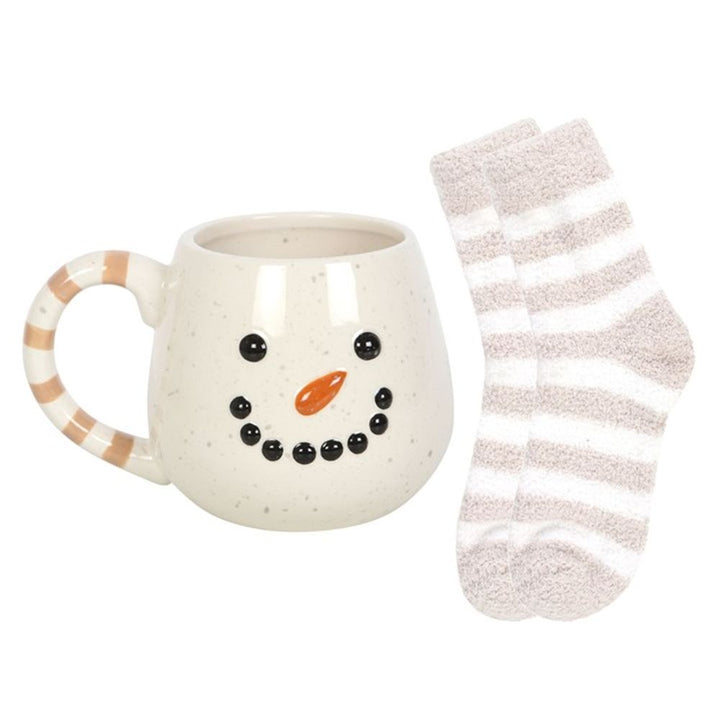 Snowman Mug and Socks Set