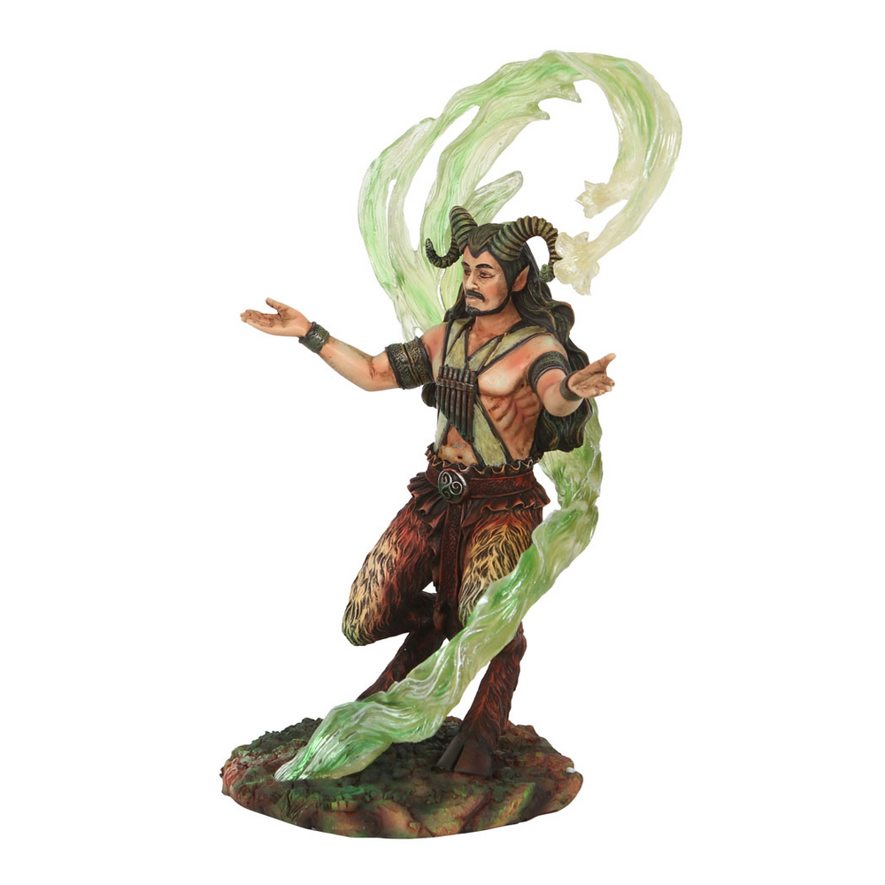 Earth elementral wizard figure, Anne Stokes, side view